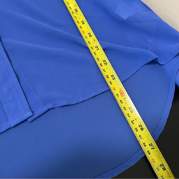 Kut From the Kloth Sheer Blue Button Up Shirt - Picture 11 of 11